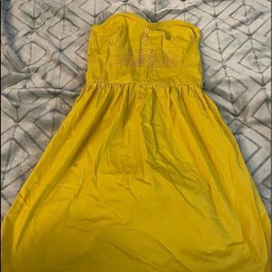 Never worn yellow strapless sundress